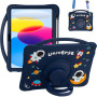 Детский чехол для Apple iPad 11 (2025) /10th Gen 10.9" (2022) Galeo Cartoon Space с ремешком