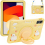 Детский чехол для Xiaomi Redmi Pad SE 11" Galeo Cartoon Duck с ремешком