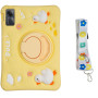 Детский чехол для Xiaomi Redmi Pad SE 11" Galeo Cartoon Duck с ремешком