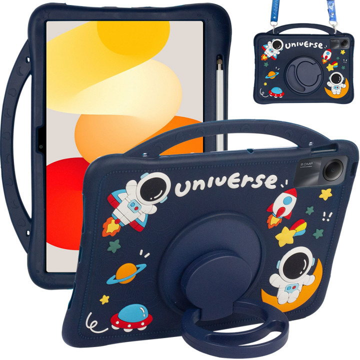 Детский чехол для Xiaomi Redmi Pad SE 11" Galeo Cartoon Space с ремешком