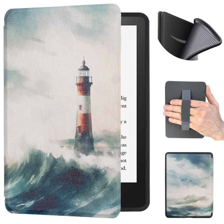 Чехол Galeo TPU with Handstrap для Amazon Kindle Paperwhite 11th Gen 6.8" Lighthouse