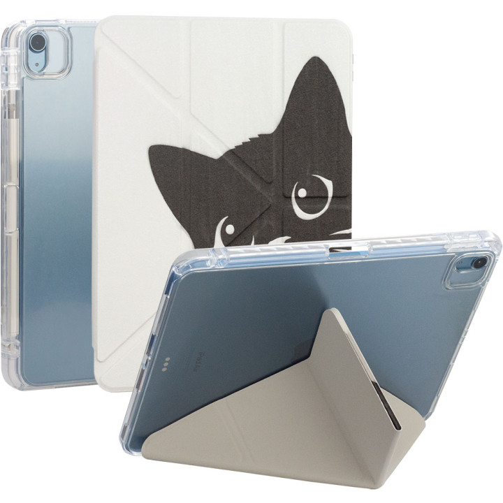 Чехол Galeo Hybrid Y-Type Print для Apple iPad Air 11 (2024/2025) / iPad Air 4/5 10.9" Black Cat