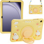 Детский чехол для Samsung Galaxy Tab A9+ 11" SM-X210, SM-X216 Galeo Cartoon Duck с ремешком