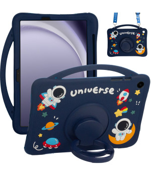 Детский чехол для Samsung Galaxy Tab A9+ 11" SM-X210, SM-X216 Galeo Cartoon Space с ремешком