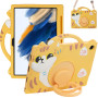 Детский чехол для Samsung Galaxy Tab A8 10.5" SM-X200, SM-X205 Galeo Cartoon Cat с ремешком