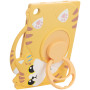 Детский чехол для Samsung Galaxy Tab A8 10.5" SM-X200, SM-X205 Galeo Cartoon Cat с ремешком
