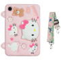 Детский чехол для Samsung Galaxy Tab A8 10.5" SM-X200, SM-X205 Galeo Cartoon Kitty с ремешком