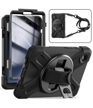 Противоударный чехол Galeo Heavy Duty+ для Samsung Galaxy Tab A9 8.7" SM-X110, SM-X115 Black