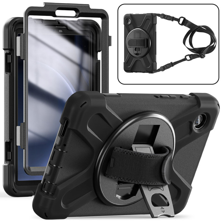 Противоударный чехол Galeo Heavy Duty+ для Samsung Galaxy Tab A9 8.7" SM-X110, SM-X115 Black