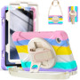 Противоударный чехол Galeo Heavy Duty+ для Samsung Galaxy Tab A9 8.7" SM-X110, SM-X115 Rainbow Pink