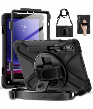 Противоударный чехол Galeo Heavy Duty+ для Samsung Galaxy Tab S10 FE/S9/S9 FE, S8, S7 11" Black