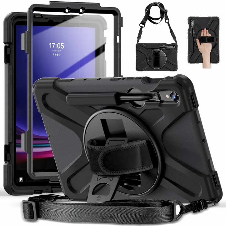 Противоударный чехол Galeo Heavy Duty+ для Samsung Galaxy Tab S10 FE/S9/S9 FE, S8, S7 11" Black