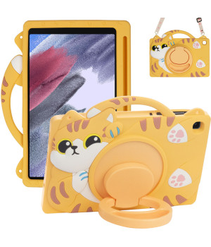 Детский чехол для Samsung Galaxy Tab A7 Lite 8.7" SM-T220, SM-T225 Galeo Cartoon Cat с ремешком