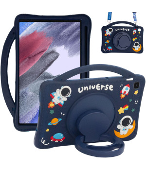 Детский чехол для Samsung Galaxy Tab A7 Lite 8.7" SM-T220, SM-T225 Galeo Cartoon Space с ремешком