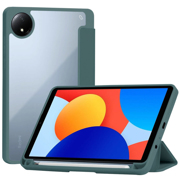 Чохол з відсіком для стилуса для Xiaomi Redmi Pad SE 8.7" Galeo Hybrid Dark Green