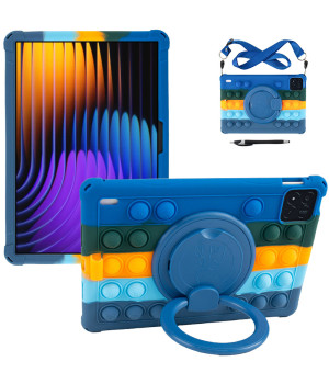 Силіконовий чохол Galeo Pop It with Handle для Xiaomi Pad 7 / Pad 7 Pro 11.2" Rainbow DB