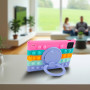 Силіконовий чохол Galeo Pop It with Handle для Xiaomi Pad 7 / Pad 7 Pro 11.2" Rainbow Pink