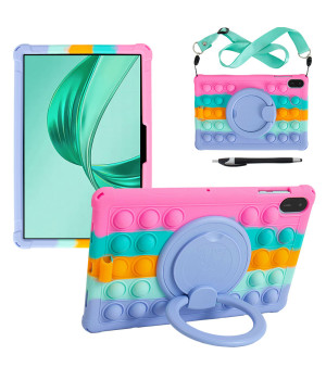 Силіконовий чохол Galeo Pop It для Honor Pad X8a / Honor Pad X9 Rainbow Pink