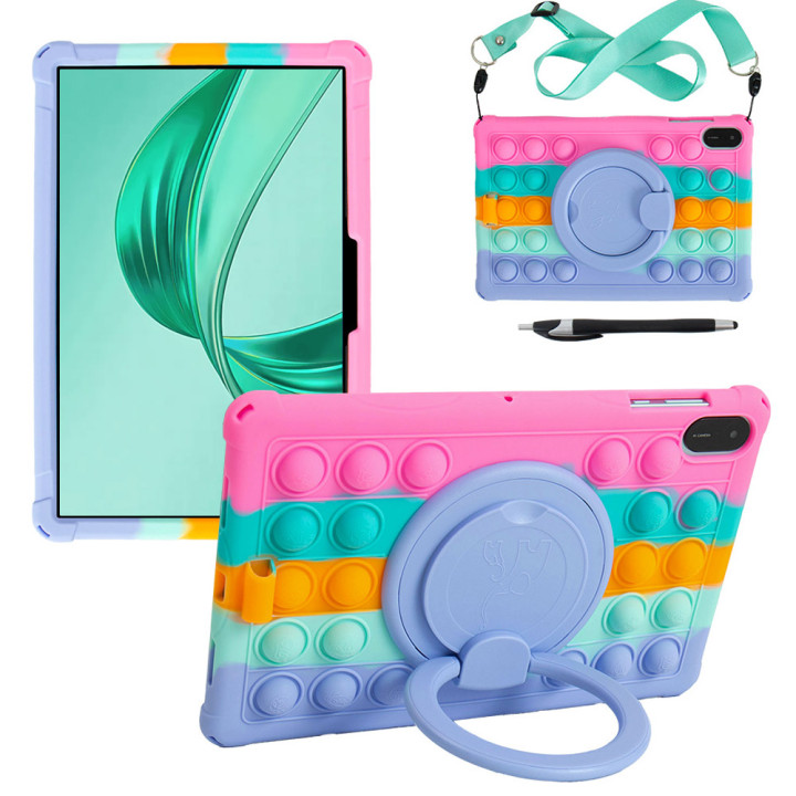 Силіконовий чохол Galeo Pop It для Honor Pad X8a / Honor Pad X9 Rainbow Pink