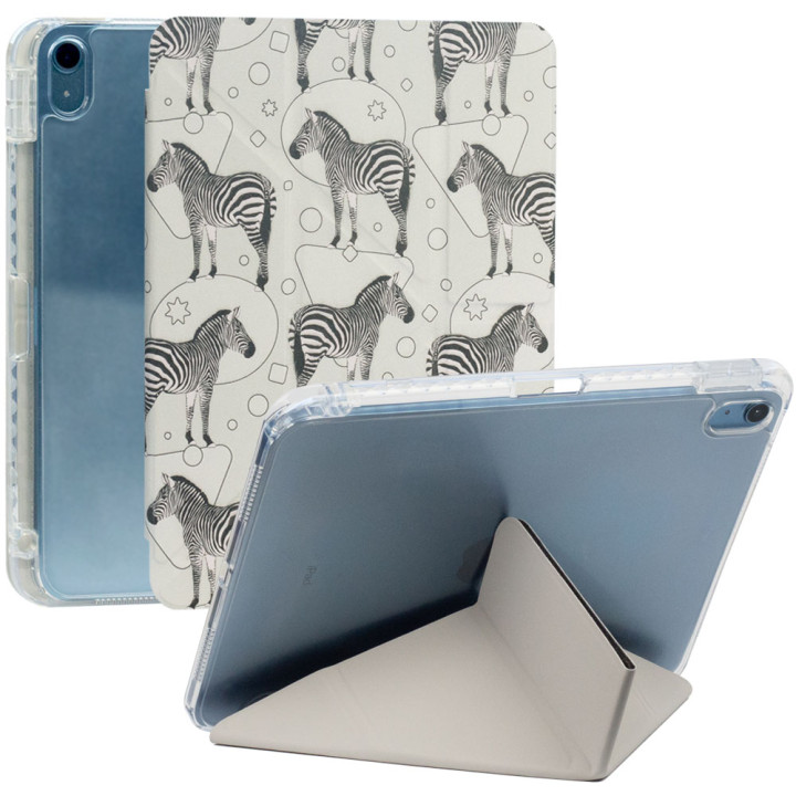 Чехол Galeo Hybrid Y-Type Print для Apple iPad 11 (2025) / iPad 10 (2022) Zebra