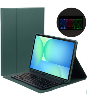 Чехол с клавиатурой для Samsung Galaxy Tab S10 FE+ SM-X620, SM-X626 13.1" Galeo (En+Ua+Ru) Dark Green