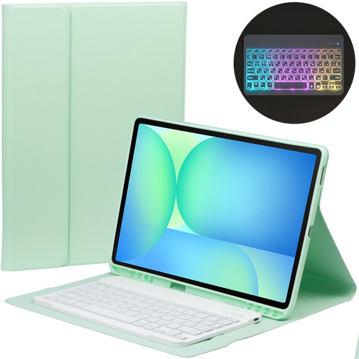 Чехол с клавиатурой для Samsung Galaxy Tab S10 FE+ SM-X620, SM-X626 13.1" Galeo (En+Ua+Ru) Mint