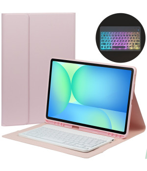 Чехол с клавиатурой для Samsung Galaxy Tab S10 FE+ SM-X620, SM-X626 13.1" Galeo (En+Ua+Ru) Pink