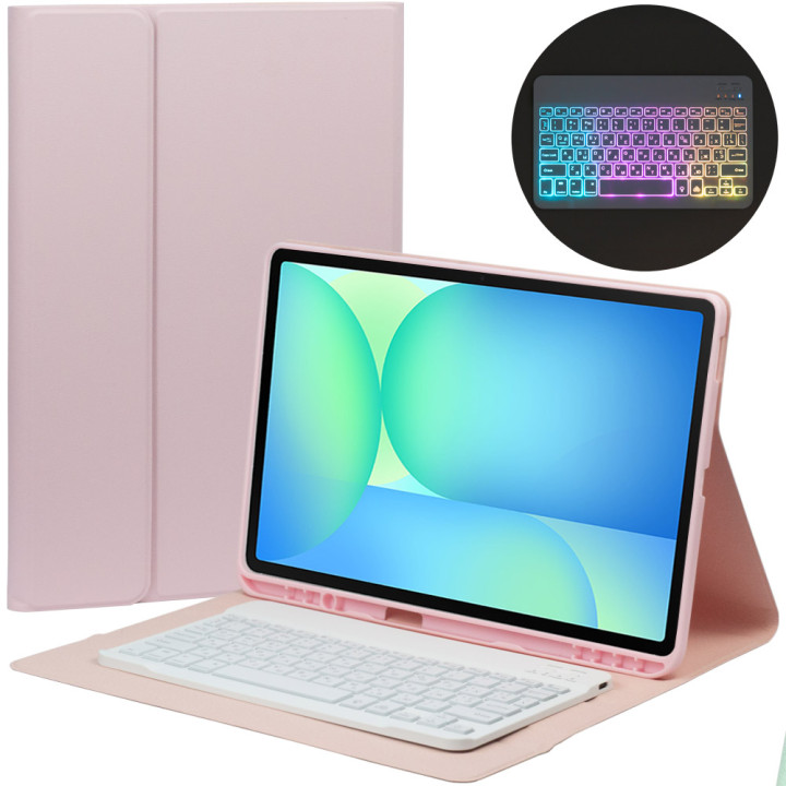 Чехол с клавиатурой для Samsung Galaxy Tab S10 FE+ SM-X620, SM-X626 13.1" Galeo (En+Ua+Ru) Pink