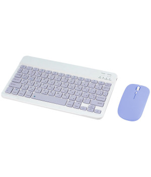 Комплект bluetooth клавіатура + акумуляторна миша Dual-mode для планшета Purple