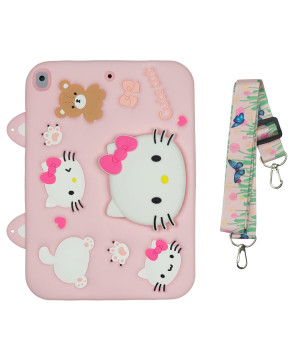 Дитячий чохол для Apple iPad 7/8/9 10.2" (2019/2020/2021) Galeo Cartoon Kitty з ремінцем