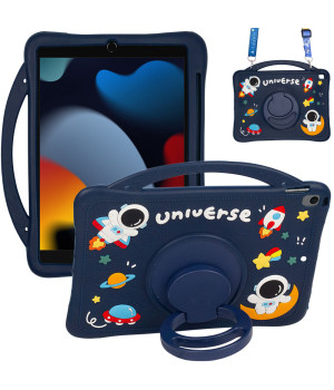 Дитячий чохол для Apple iPad 7/8/9 10.2" (2019/2020/2021) Galeo Cartoon Space з ремінцем
