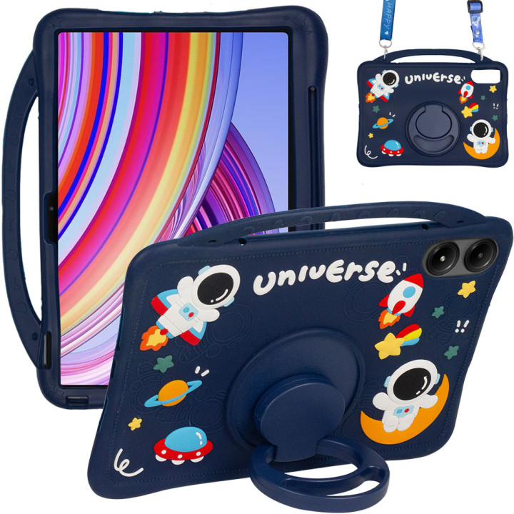Дитячий чохол для Xiaomi Redmi Pad Pro 12.1" / Poco Pad Galeo Cartoon Space з ремінцем