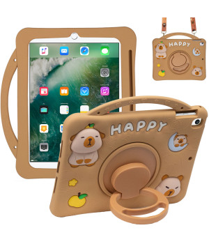 Дитячий чохол для Apple iPad 9.7" (2017/2018), Air 1/2, Pro 9.7" Galeo Cartoon Capybara з ремінцем