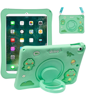 Дитячий чохол для Apple iPad 9.7" (2017/2018), Air 1/2, Pro 9.7" Galeo Cartoon Dino з ремінцем