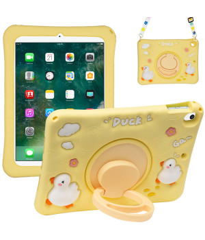 Дитячий чохол для Apple iPad 9.7" (2017/2018), Air 1/2, Pro 9.7" Galeo Cartoon Duck з ремінцем