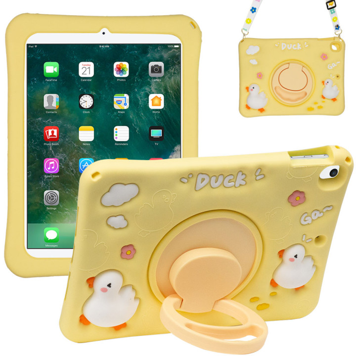 Дитячий чохол для Apple iPad 9.7" (2017/2018), Air 1/2, Pro 9.7" Galeo Cartoon Duck з ремінцем