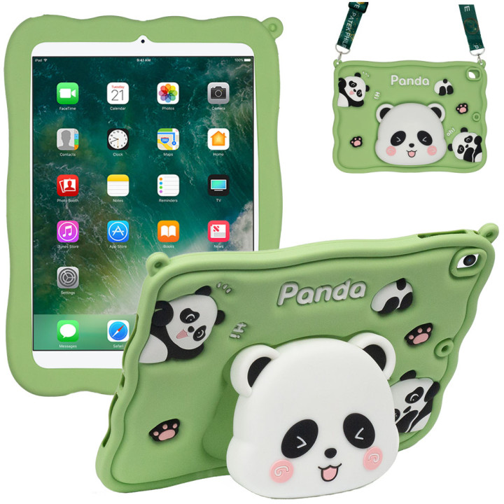 Дитячий чохол для Apple iPad 9.7" (2017/2018), Air 1/2, Pro 9.7" Galeo Cartoon Panda з ремінцем