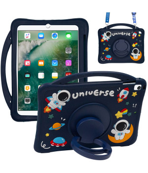 Детский чехол для Apple iPad 9.7" (2017/2018), Air 1/2, Pro 9.7" Galeo Cartoon Space с ремешком