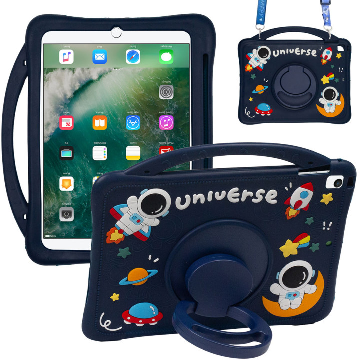 Дитячий чохол для Apple iPad 9.7" (2017/2018), Air 1/2, Pro 9.7" Galeo Cartoon Space з ремінцем