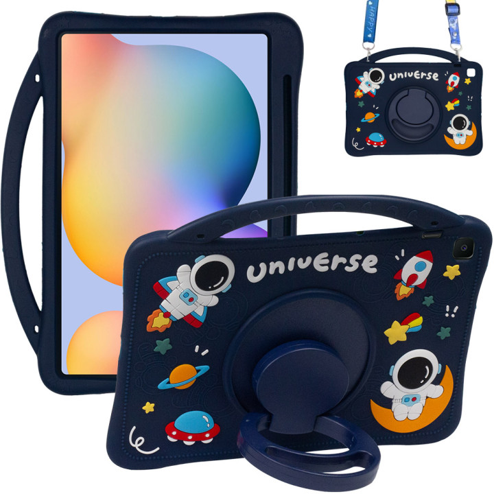 Детский чехол для Samsung Galaxy Tab S6 Lite 10.4" (2020/2022/2024) Galeo Cartoon Space с ремешком