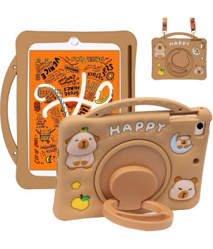 Дитячий чохол для Apple iPad mini 1/2/3/4/5 7.9" Galeo Cartoon Capybara з ремінцем