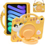 Дитячий чохол для Apple iPad mini 6/7 (2021/2024) 8.3" Galeo Cartoon Cat з ремінцем