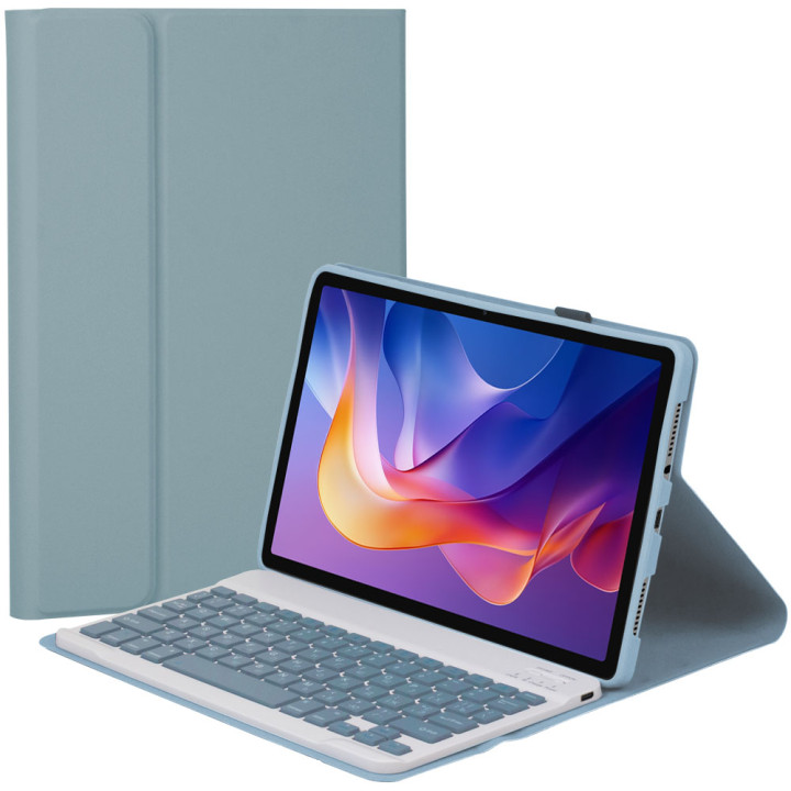 Чохол з bluetooth клавіатурою для Xaiomi Redmi Pad 2 11" (2025) Galeo (En+Ua+Ru) Misty Blue