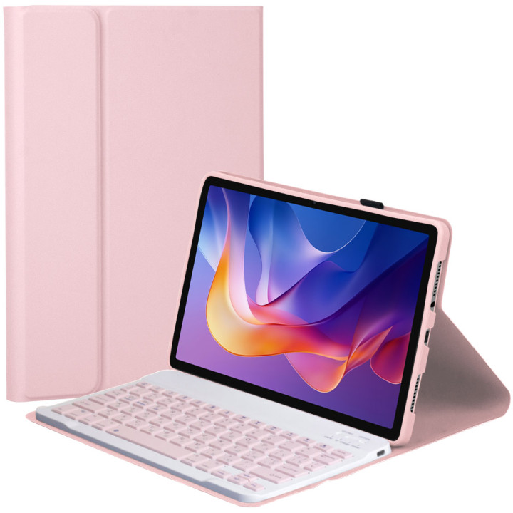 Чохол з bluetooth клавіатурою для Xaiomi Redmi Pad 2 11" (2025) Galeo (En+Ua+Ru) Pink