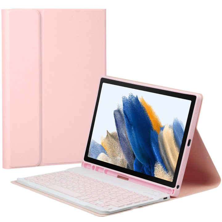 Чехол с клавиатурой для Samsung Galaxy Tab A8 10.5" SM-X200, SM-X205 Galeo (En+Ua+Ru) Pink