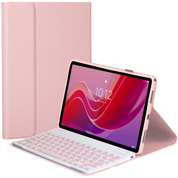 Чохол з bluetooth клавіатурою для Lenovo Tab M11 (TB330FU, TB330XU) Galeo (En+Ua+Ru) Pink