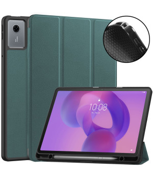 Чехол Galeo Flex TPU с отделением для стилуса для Lenovo Idea Tab 11" / Tab K11 2nd Gen Dark Green