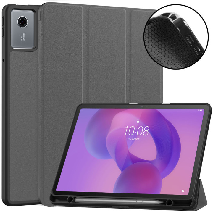 Чехол Galeo Flex TPU с отделением для стилуса для Lenovo Idea Tab 11" / Tab K11 2nd Gen Grey