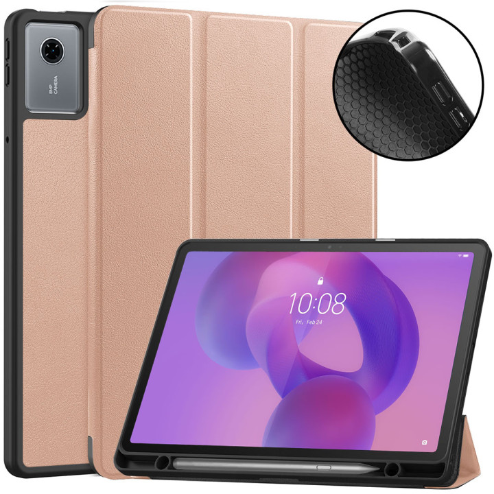 Чехол Galeo Flex TPU с отделением для стилуса для Lenovo Idea Tab 11" / Tab K11 2nd Gen Rose Gold