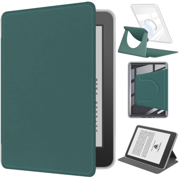 Чохол Magnetic Detachable для Amazon Kindle Paperwhite 12th Gen. 7" / Kindle Colorsoft Dark Green